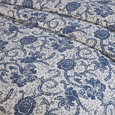 Dorset Navy Floral King Quilt 105Wx95L VHC Brands - The Fox Decor